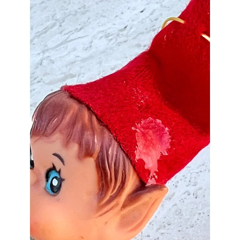 Elf Set Of 2 Knee Huggers Vintage MC Christmas Decor Holidays Gifts